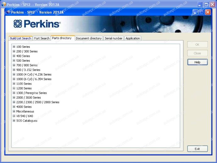نرم افزار پرکینز Perkins SPI2