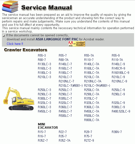 نرم افزار تعمیرات مکانیکی و الکترونیکی دستگاه های سنگین هیوندا Hyundai Ceres CE Service Manuals