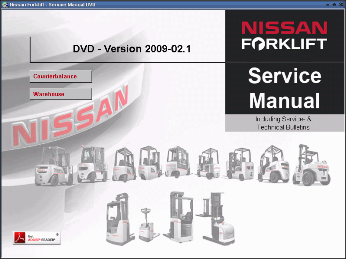 راهنمای تعمیرات لیفتراک های نیسان Nissan Forklift Service Manual