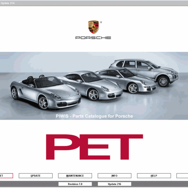 نرم افزار بانک اطلاعاتی پورشه Porsche Pet
