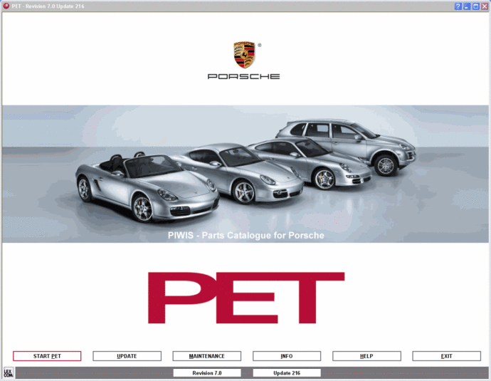 نرم افزار بانک اطلاعاتی پورشه Porsche Pet